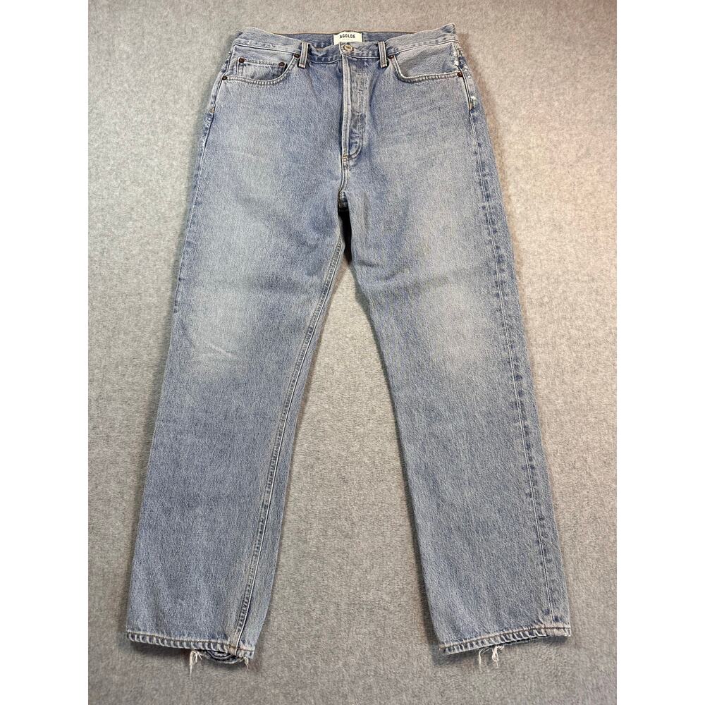 Agolde Light Blue Straight Leg Jeans